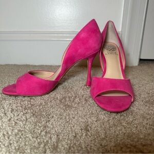 NWOT Vince Camuto Pink Suede Pumps